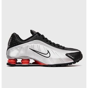 Men's Nike SHOX R4 OG "Silver Black" Athletic Fashion Casual Sneakers BV1111 008